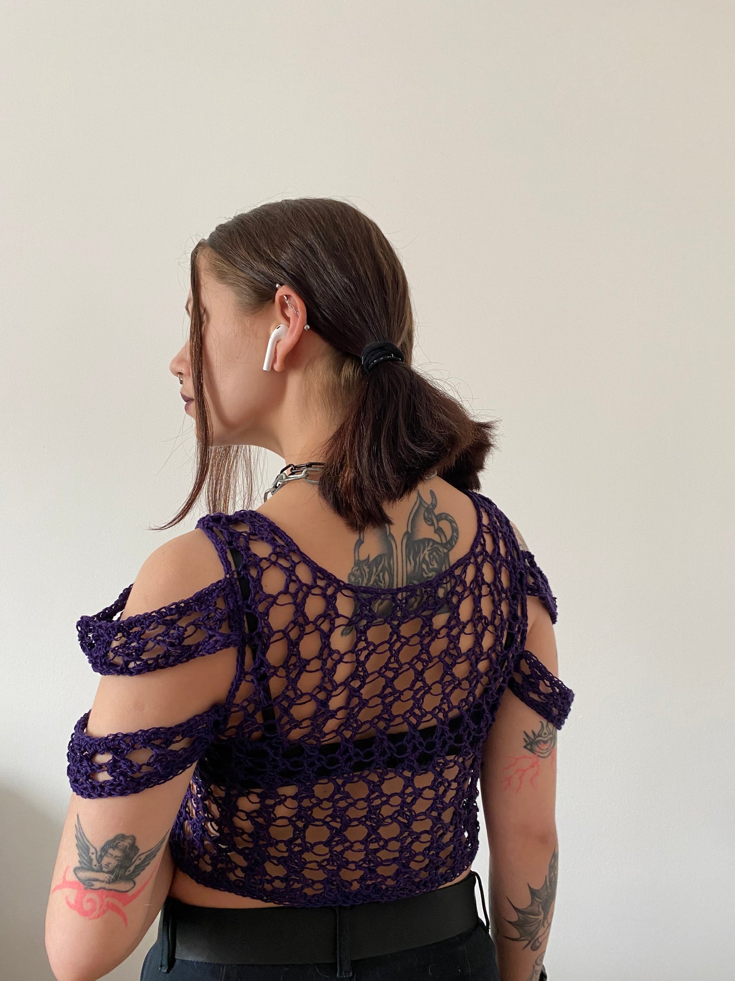 Crossed Bars Off Shoulder PDF File Crochet Pattern