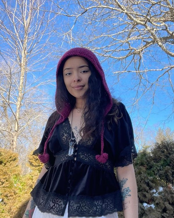 Corazon Hood / Bonnet Crochet Pattern PDF