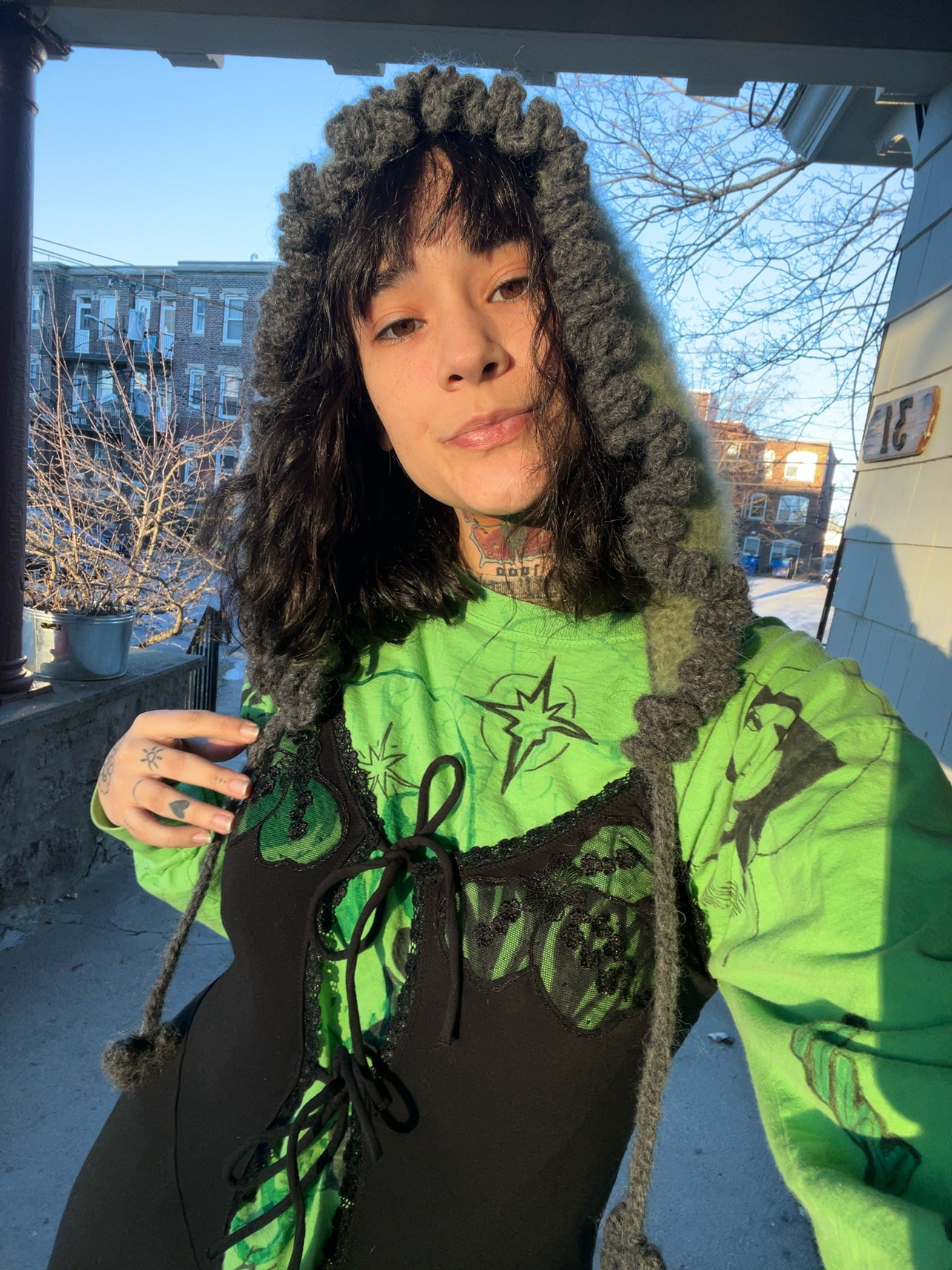 Corazon Hood / Bonnet Crochet Pattern PDF