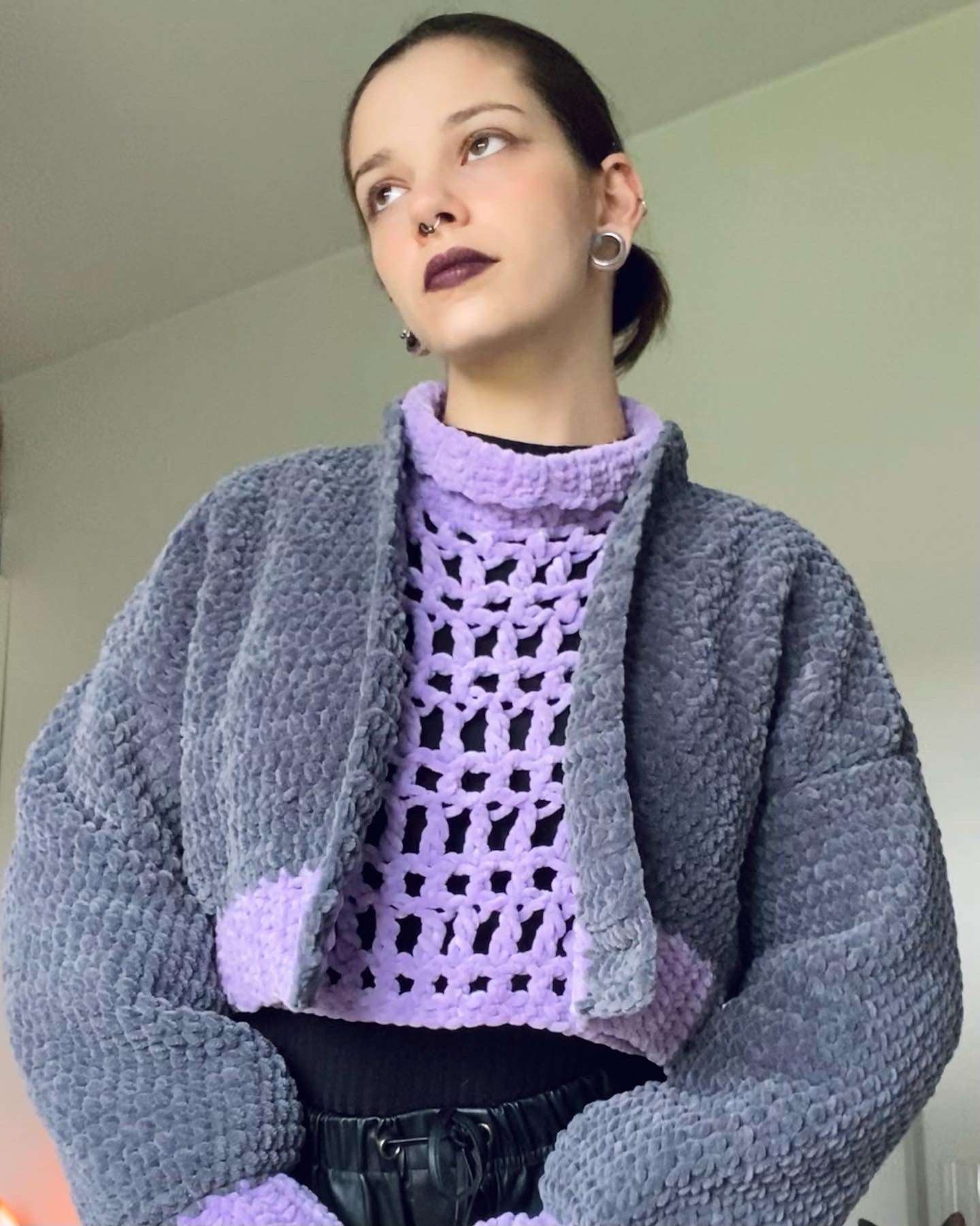 Crochet Cardigan Wool Chunky Knit Cardigan Easy Crochet Pattern