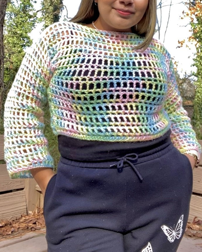 No Bars Pullover Crochet Pattern (ENG)