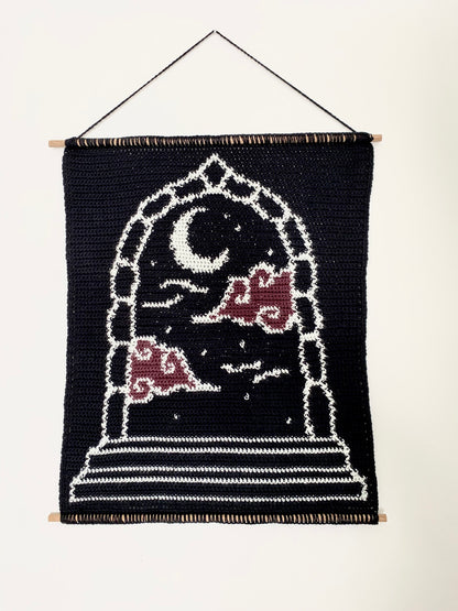 Cloudy Night Portal Crochet Tapestry PDF Pattern