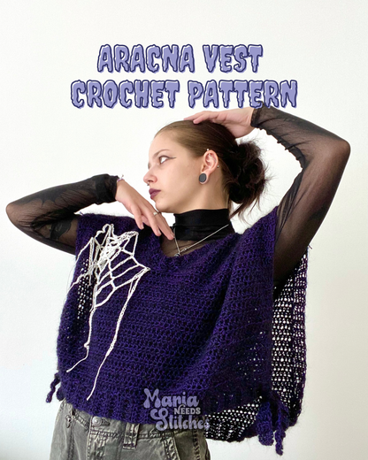 Aracna Vest CROCHET PATTERN