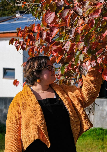 Snuggle Cardigan CROCHET PATTERN PT/ENG