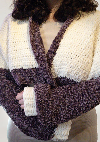 Snuggle Cardigan CROCHET PATTERN PT/ENG