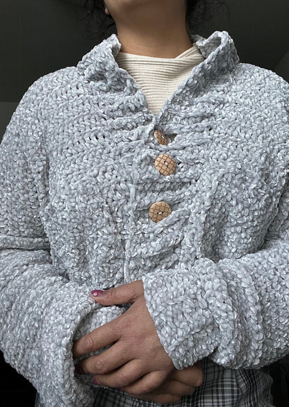 Snuggle Cardigan CROCHET PATTERN PT/ENG