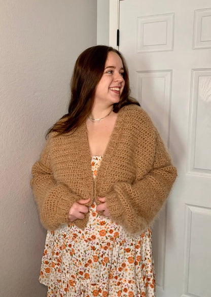 Snuggle Cardigan CROCHET PATTERN PT/ENG